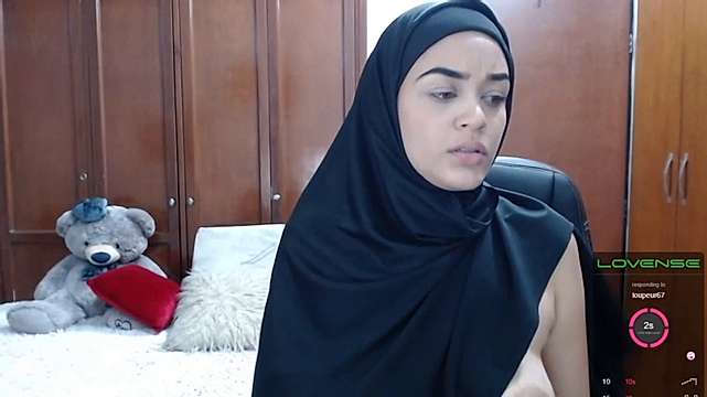 SajaAtwan naked stripping on cam for live sex video chat