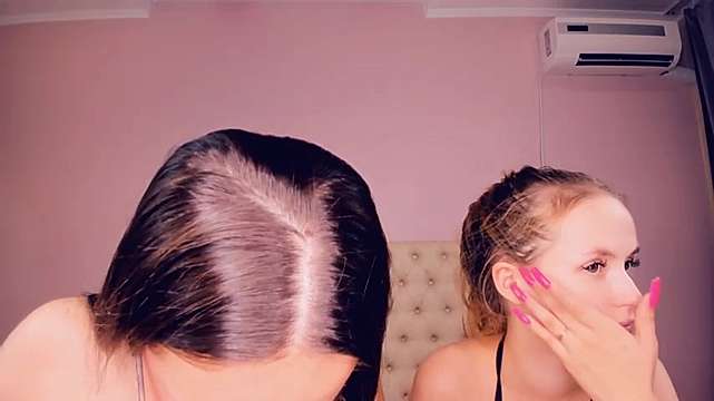 AlexiaBrenda naked stripping on cam for live sex video chat