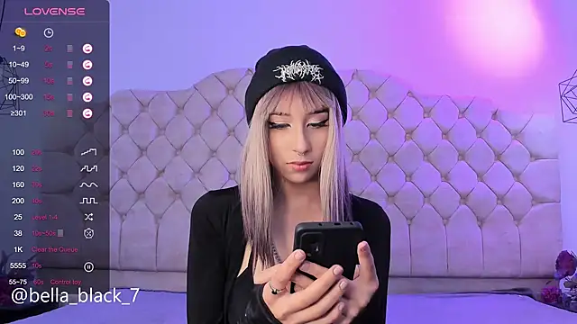 bellablack27 naked strip on cam for live sex video chat