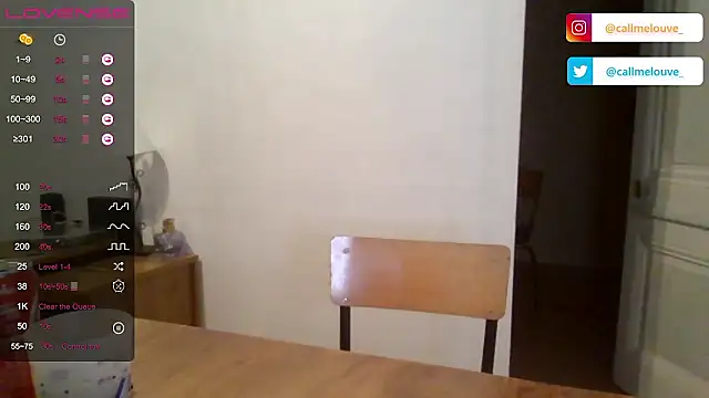 callmelouve naked strip on cam for live sex video chat