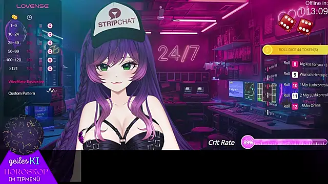 HentaiGotchi naked strip on cam for live sex video chat